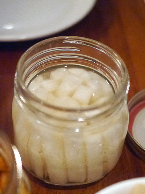 pickled daikon at bo drake