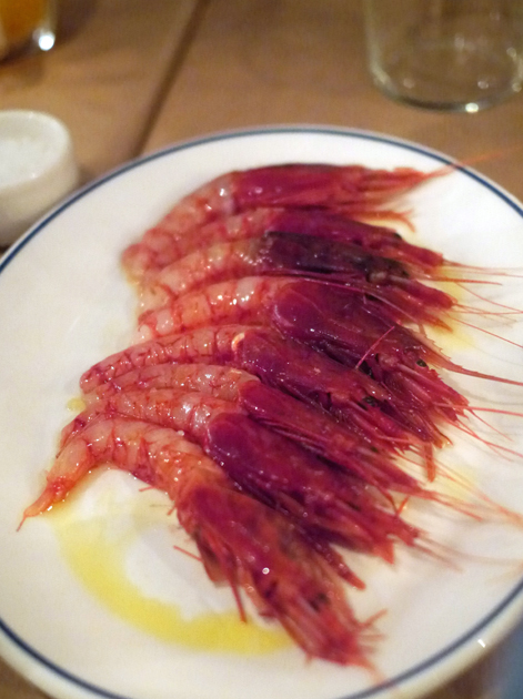 red prawns at rex and mariano