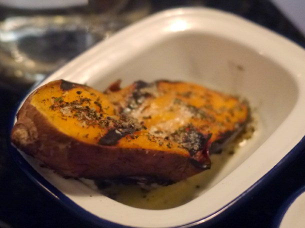 smoked sweet potato at blacklock