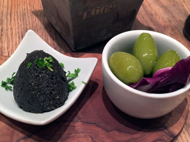 tapenade and olives at in parma