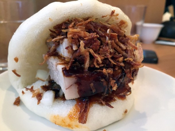 confit pork bao at bao