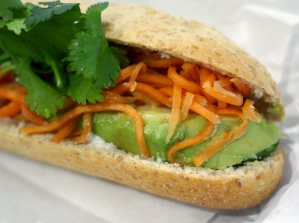 avocado banh mi at viet baguette