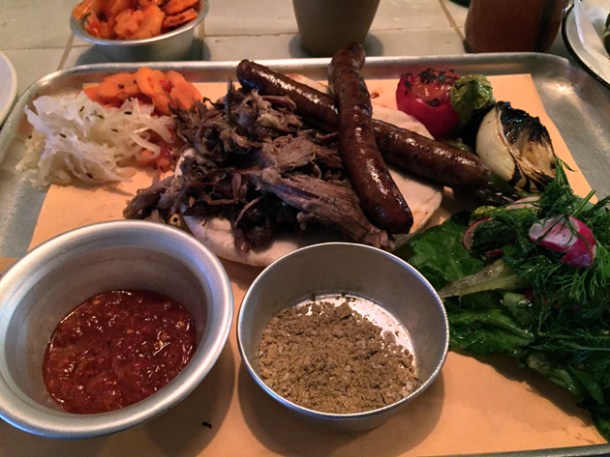 barbecue meat tray at at berber and q