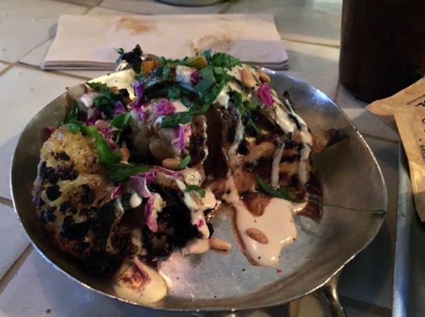 cauliflower shawarma at berber & q