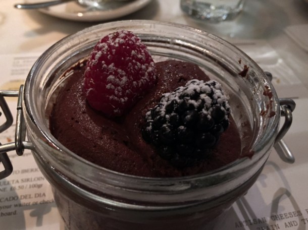 chocolate mousse at morada brindisa asador