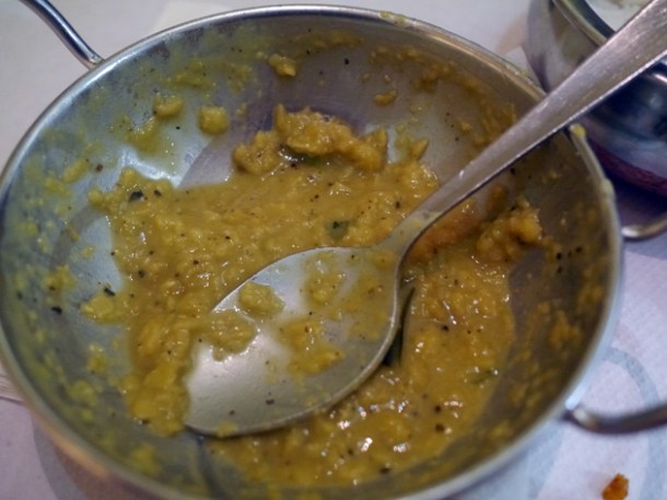 dhal curry at apollo banana leaf