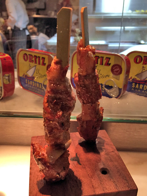 iberico pork and jowl pincho at morada brindisa asador