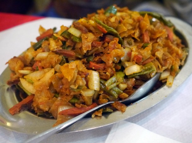 vegetable kottu at apollo banana leaf