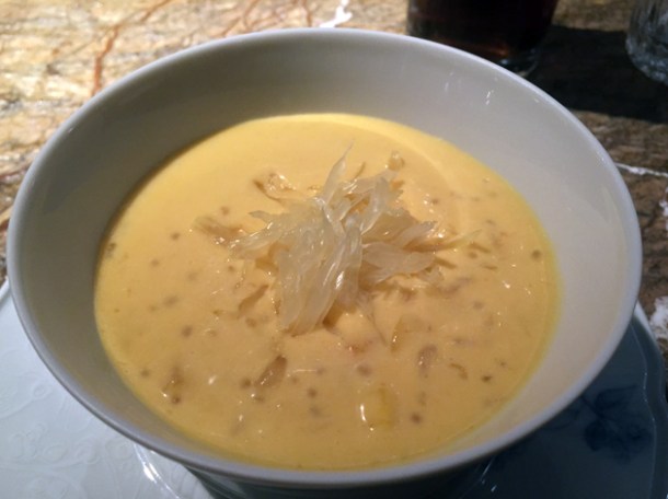 mango and pomelo sago at the duck and rice