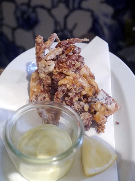 soft shell crab at the duck and rice