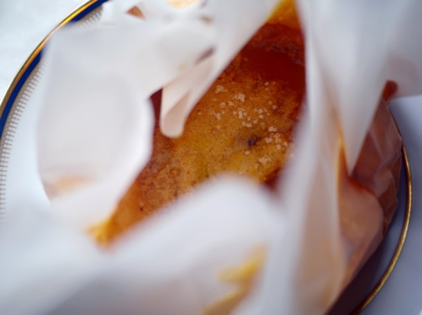 wrapped sponge cake at taberna do mercado