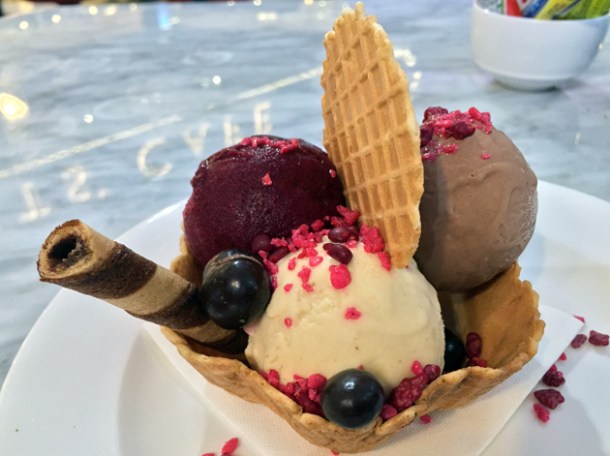 nitro ice cream at the perfectionists' cafe heathrow terminal 2