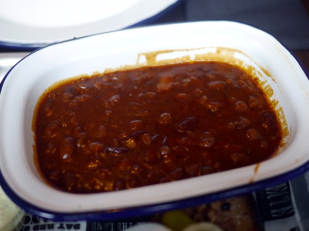 bbq beans at red's true barbecue shoreditch