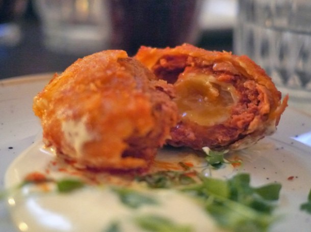 nduja quail scotch eggs at rök