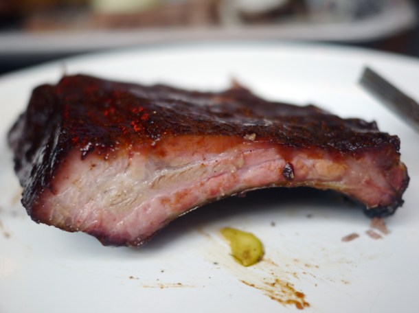 pork baby back ribs at red's true barbecue london