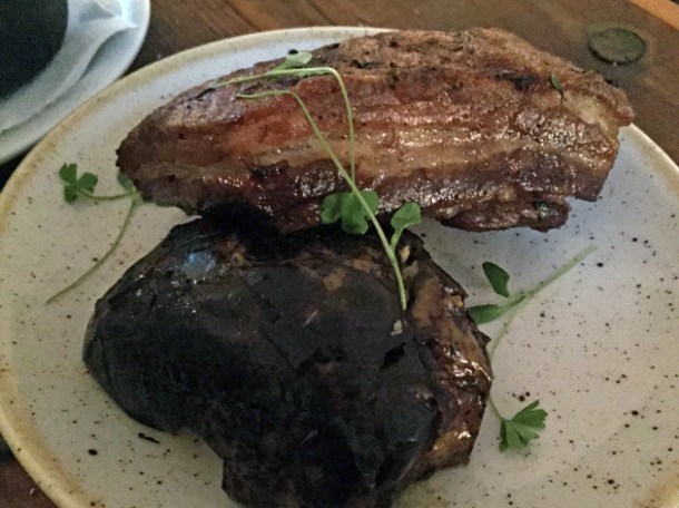 pork belly with apple at rök
