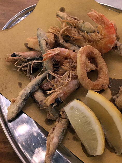 deep fried seafood at vico