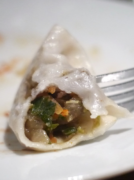 steamed vegetable momo at kailash momo