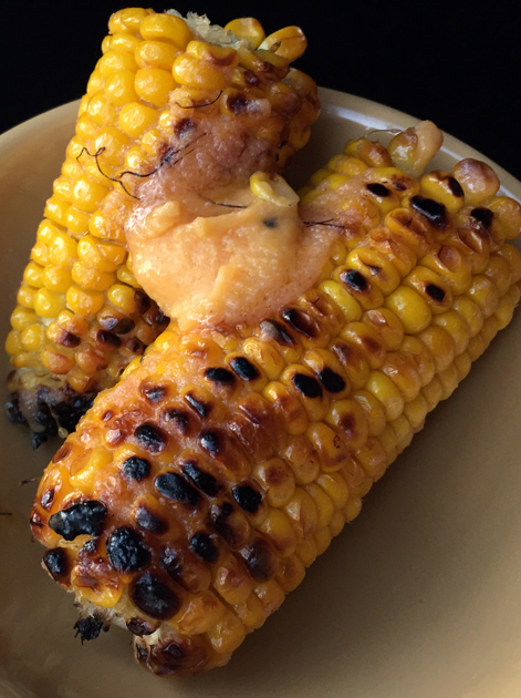 cod roe butter corn on the cob at black axe mangal