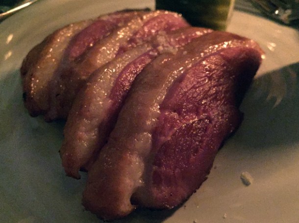 duck breast at shotgun barbecue london