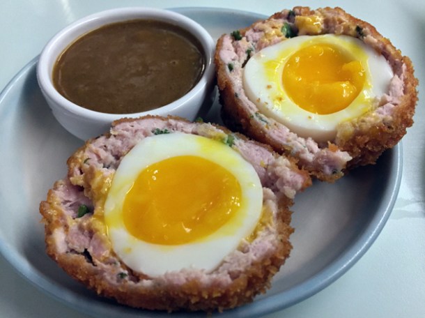 katsu curry scotch egg at jidori