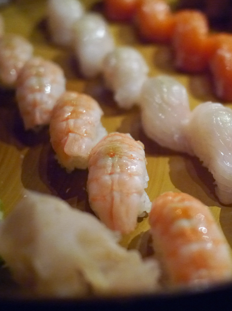 prawn nigiri at sushisamba london