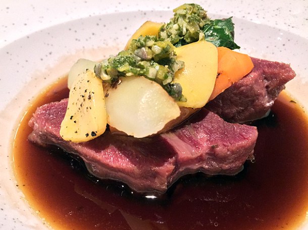 salted beef cheeks at the ninth