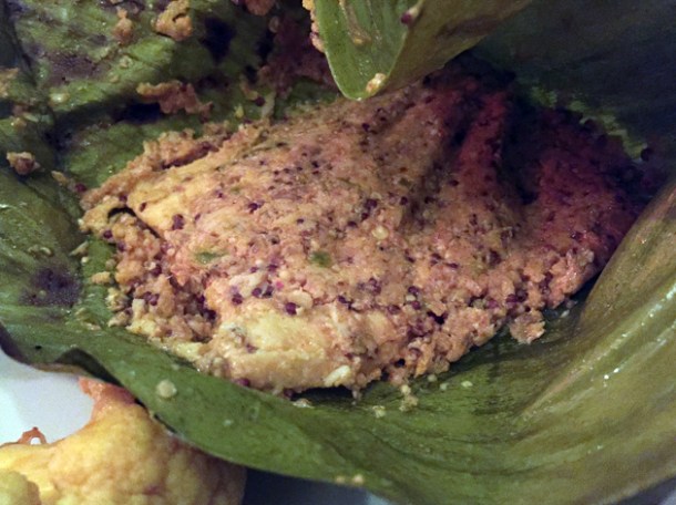 banana leaf fish at gunpowder