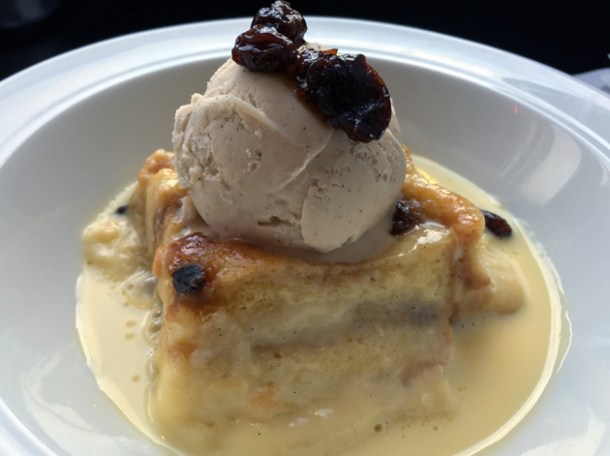 rum bread and butter pudding at gunpowder