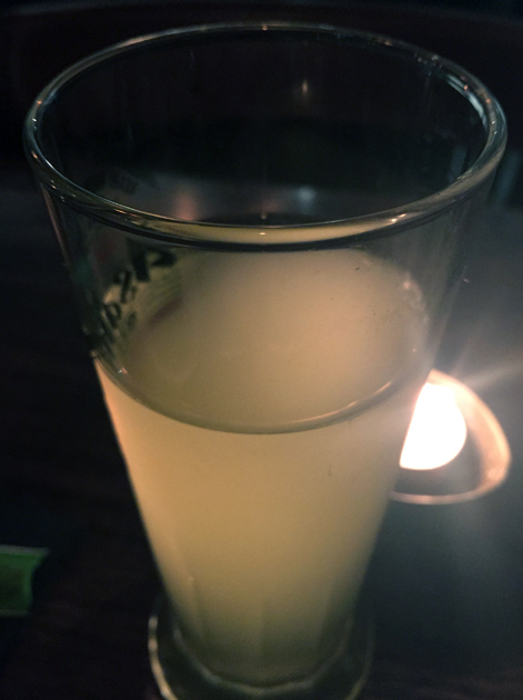 cold brewed green tea at mr bao
