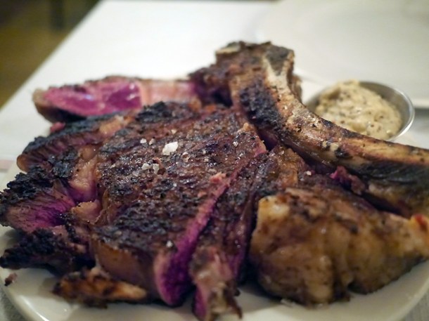 cote de boeuf steak at hill and szrok pub