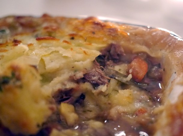 shepherd's pie starter at hill and szrok pub