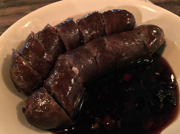 taiwanese sausage at mr bao