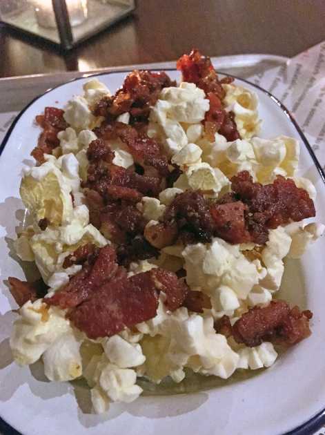 bacon popcorn at low slow and juke