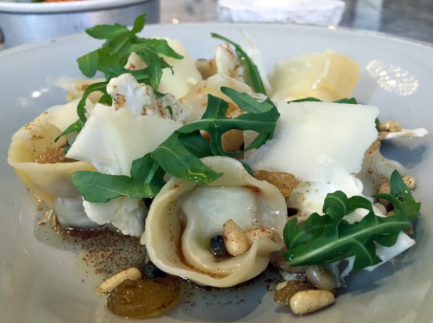 cauliflower dumplings at dickie fitz
