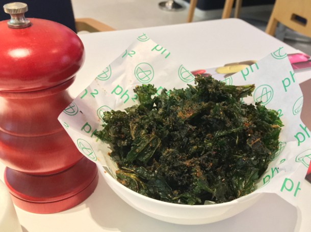 crispy prawn kale at pharmacy 2