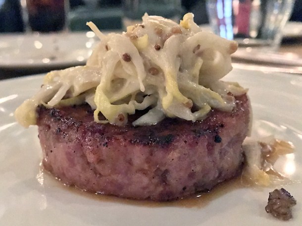 eel and pork sausage at pitt cue city