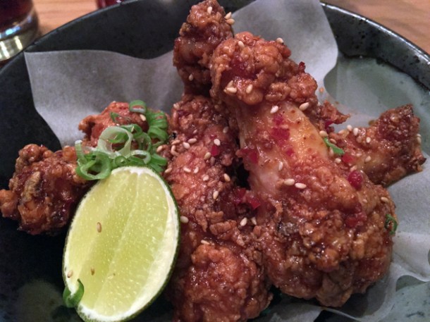 korean fried chicken special at yumi izakaya