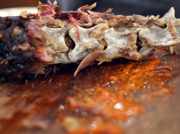 lamb neck vertebrae at pitt cue devonshire square