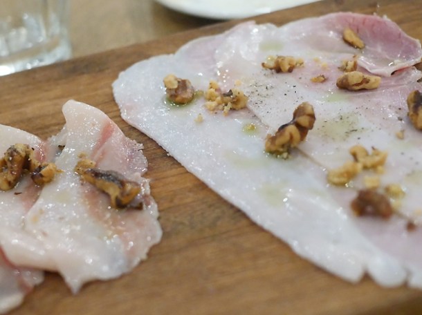 mangalitsa ham with walnuts at pitt cue
