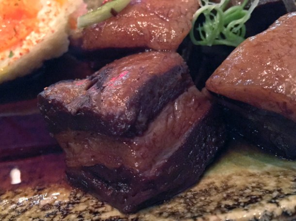 pork belly at yumi izakaya