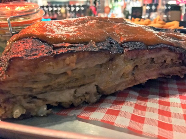 pork belly ribs at low slow and juke