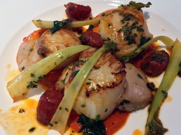 scallops with chorizo at pharmacy 2