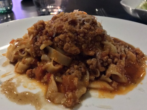 veal and nduja tagliatelle at osteria barbican