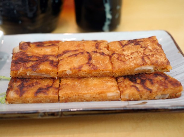 kimchi pancake at bibimbap charlotte street