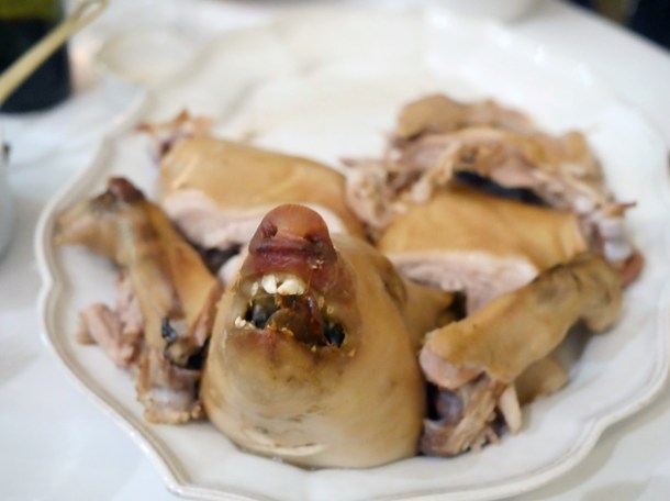 suckling pig at dickie fitz fitzrovia