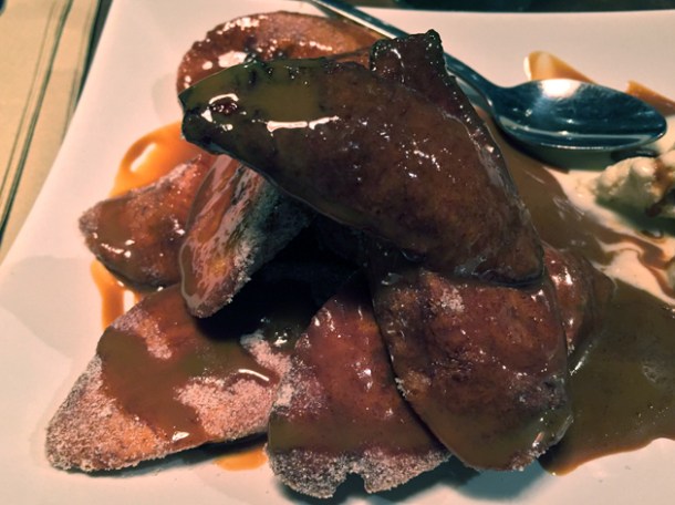 caramelised plantains at habanera