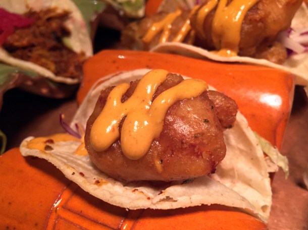 fish tacos at habanera