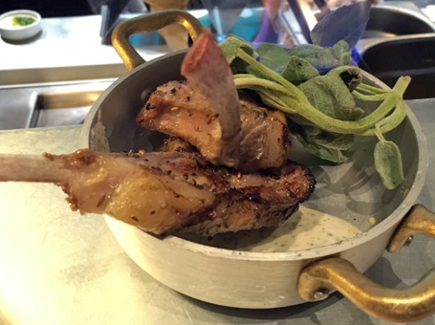 lamb cutlets at the barbary