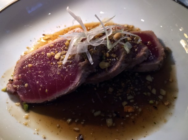 tuna tataki at the barbary